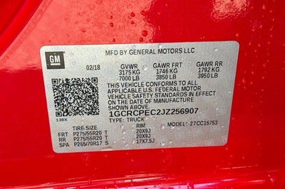 2018 Chevrolet Silverado 1500 Custom