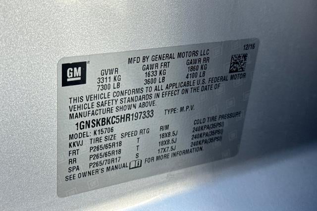 2017 Chevrolet Tahoe LT