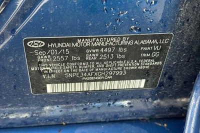 2016 Hyundai Sonata 2.4L Limited
