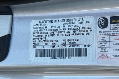 2020 Nissan 370Z Coupe Sport