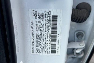 2019 Honda Accord Sedan Sport 2.0T