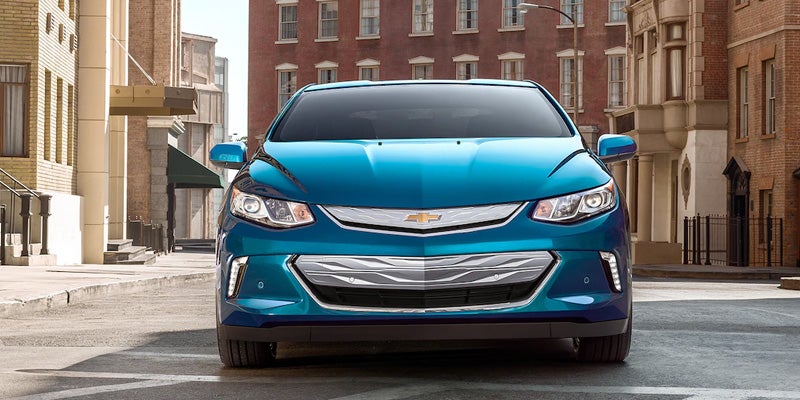 Blue Chevrolet Volt